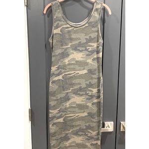 Camo Midi Tank Dress